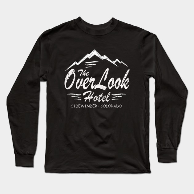 Shining Specter Relive the Haunting and Supernatural Elements of the Iconic Film's Overlook Hotel on a Tee Long Sleeve T-Shirt by Irwin Bradtke